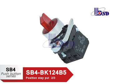Metal Industrial Selector Switch On Off On Handle Position Stay Put 2/3